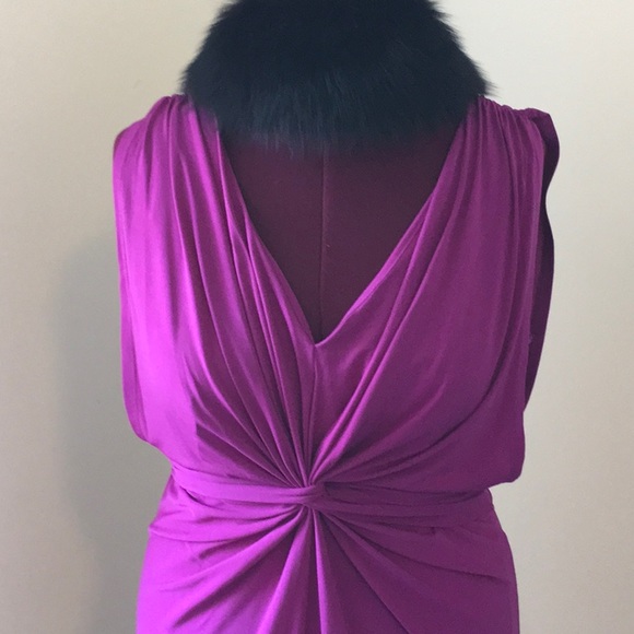 Trendy Fuchsia Midi Dress - Picture 2 of 11